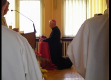 Wizytacja kanoniczna Księdza Arcybiskupa Damiana Zimonia - 18.10.11 kaplica w szpitalu