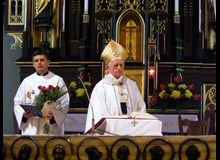 Wizytacja kanoniczna Księdza Arcybiskupa Damiana Zimonia - 20.10.11 pożegnanie