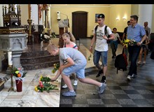 Powrót mężczyzn i młodzieńców z pielgrzymki do Matki Bożej Piekarskiej. (2019-05-26)