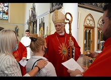 Msza św. w której ks. biskup Marek Szkudło udzielił bierzmowania naszej młodzieży. (24.09.20)